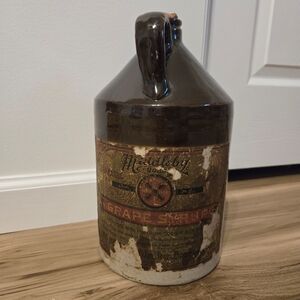 Antique Middleby Grape Syrup Stoneware Jug